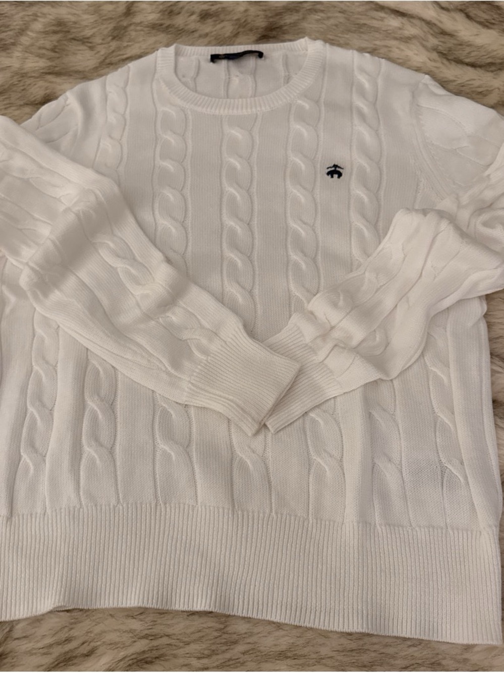 Brooks Brothers cable-knit
